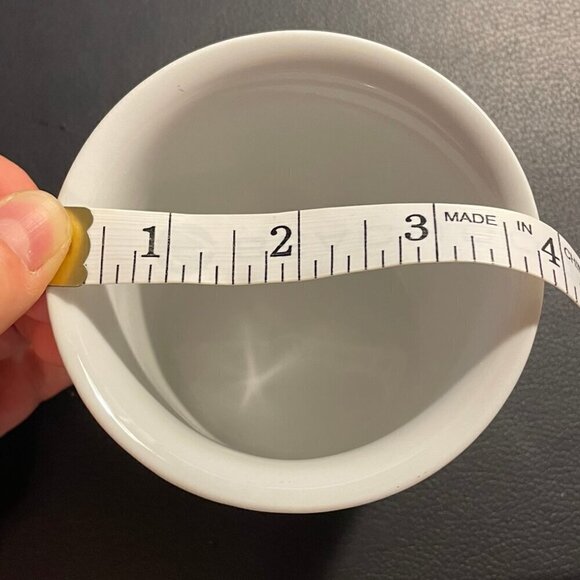 Vintage Porcelain Jam Jar NEM Tours (France) Decore-Main White Strawberries - Picture 11 of 11